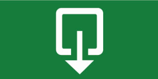 HBI 300T Click-in pictogram uitgang beneden voor 300 serie